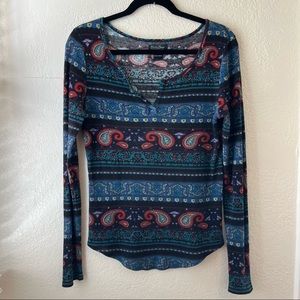 Lucky Brand patterned long sleeve